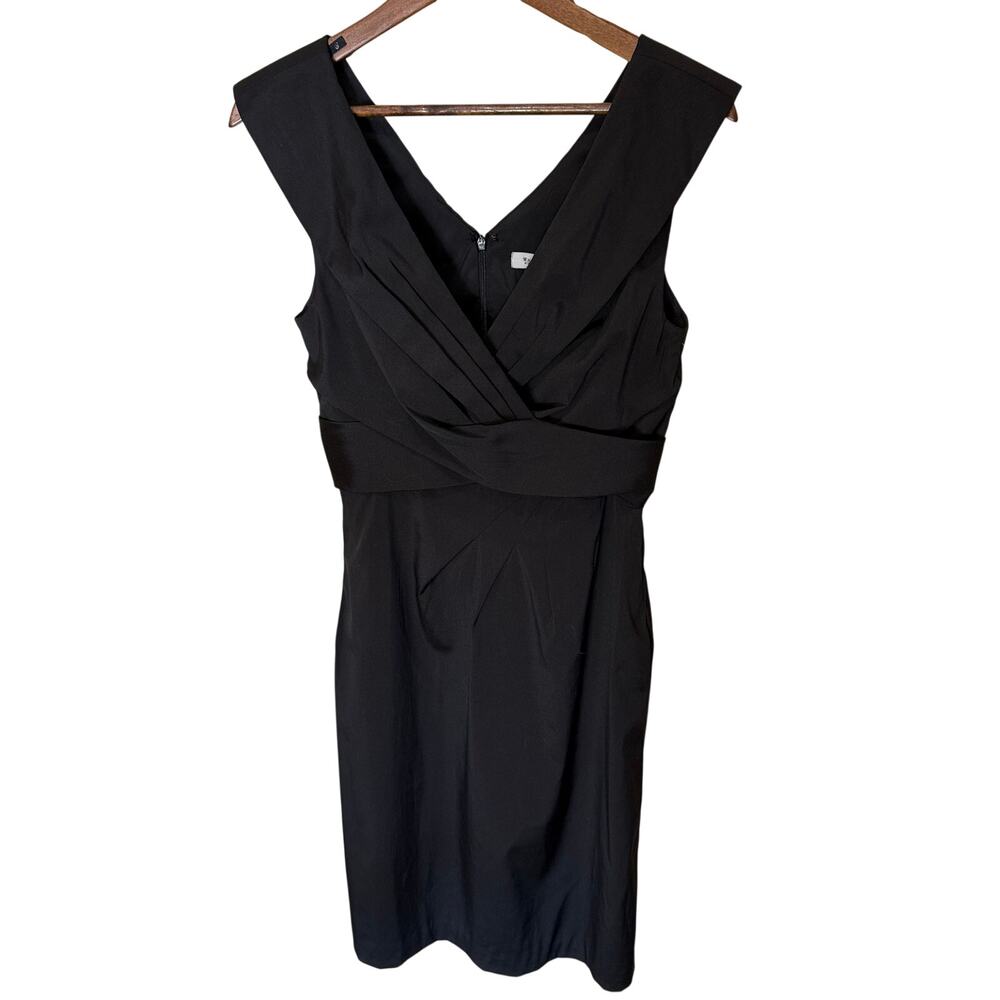 White House Black Market Formal Cocktail Dress Size 10, Black Zip Back